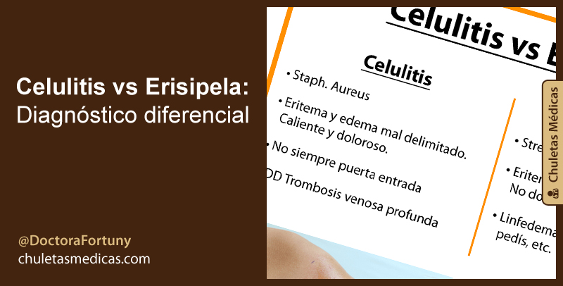 Celulitis vs Erisipela: Diagnóstico diferencial